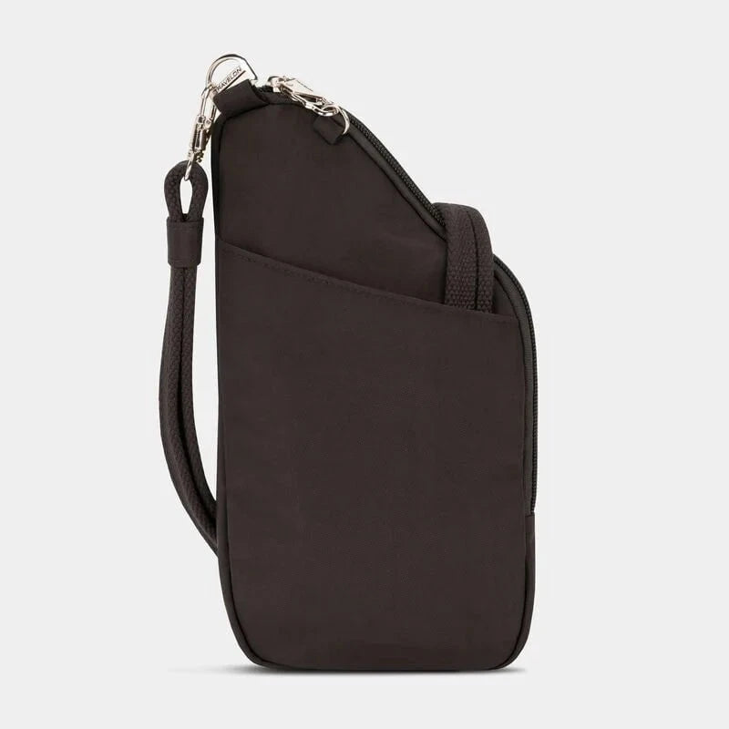 Travelon Cross-Body Bag Black Travelon Anti-Theft Essentials Mini Asymmetric Crossbody
