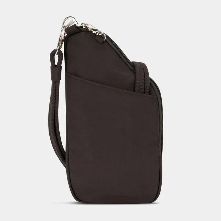Travelon Cross-Body Bag Black Travelon Anti-Theft Essentials Mini Asymmetric Crossbody