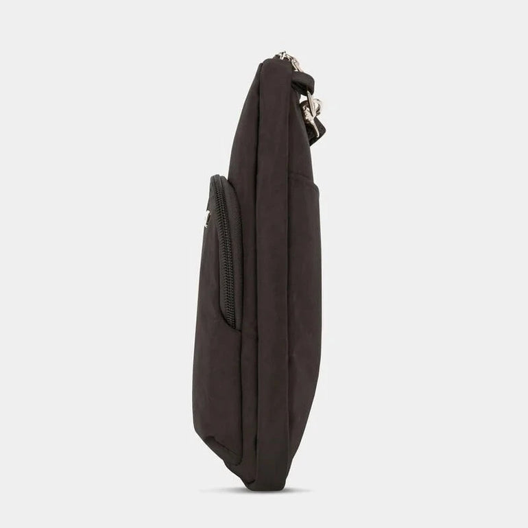 Travelon Cross-Body Bag Black Travelon Anti-Theft Essentials Mini Asymmetric Crossbody