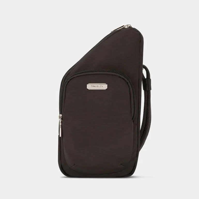 Travelon Cross-Body Bag Black Travelon Anti-Theft Essentials Mini Asymmetric Crossbody