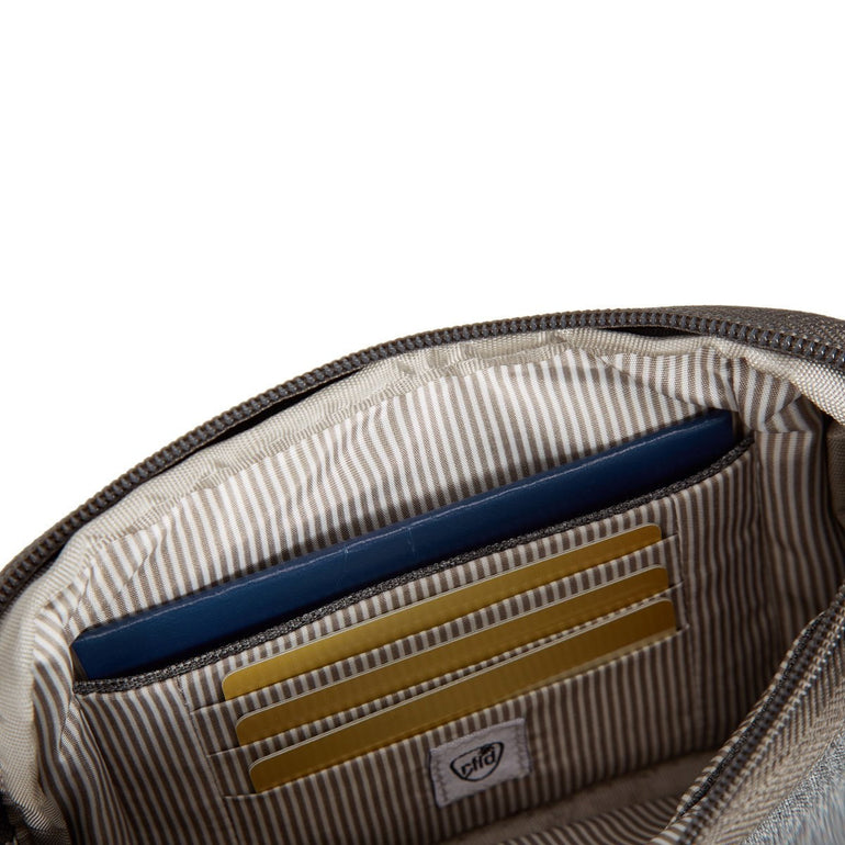 Travelon Cross-Body Bag Geo Gray Heather Travelon Anti-Theft Boho Phone Sling - Geo Gray Heather