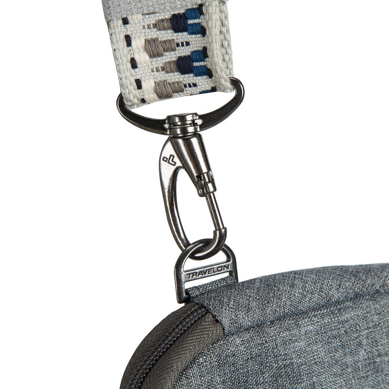 Travelon Cross-Body Bag Geo Gray Heather Travelon Anti-Theft Boho Phone Sling - Geo Gray Heather