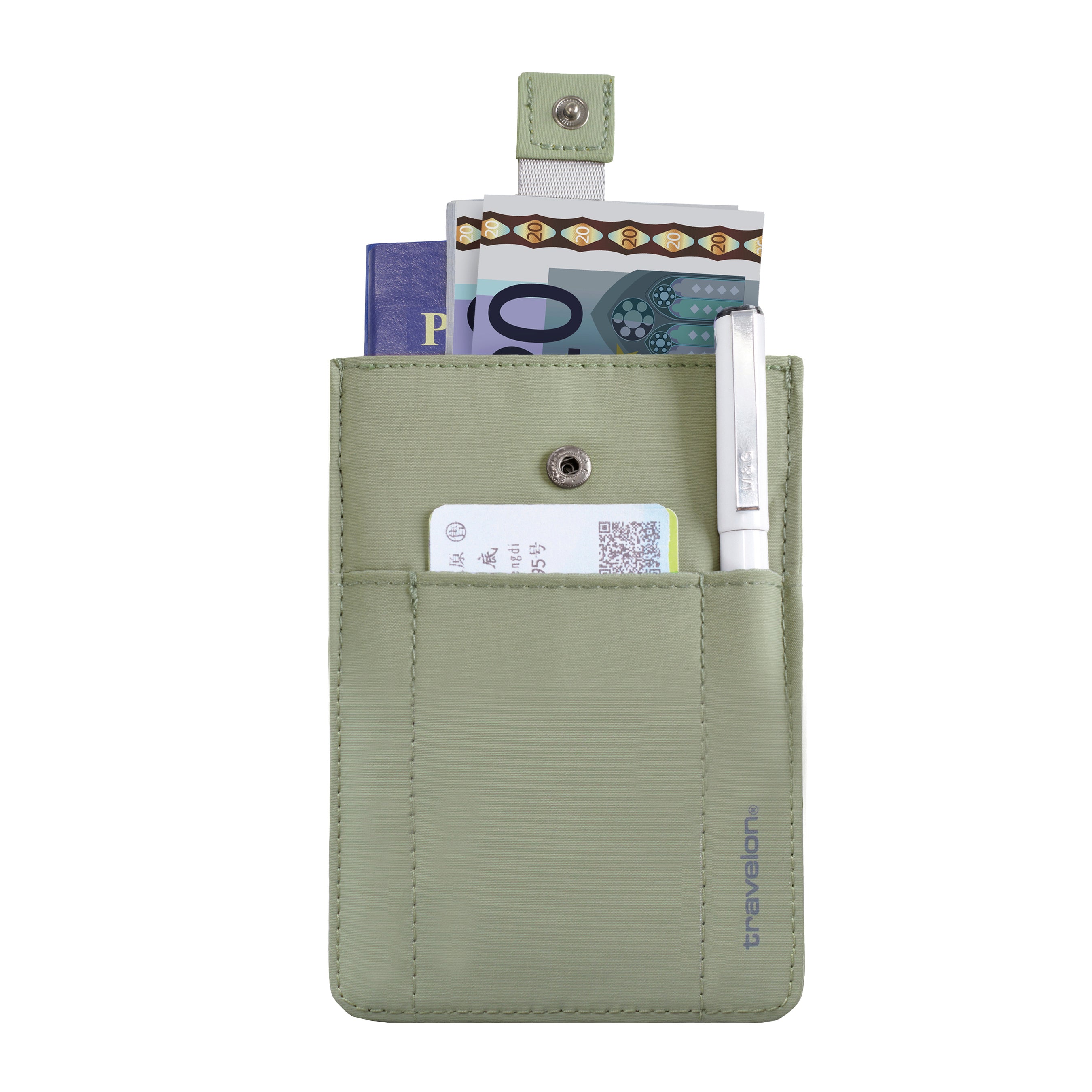 Travelon Passport Case Moss Travelon RFID Blocking Pull-Up Passport Holder