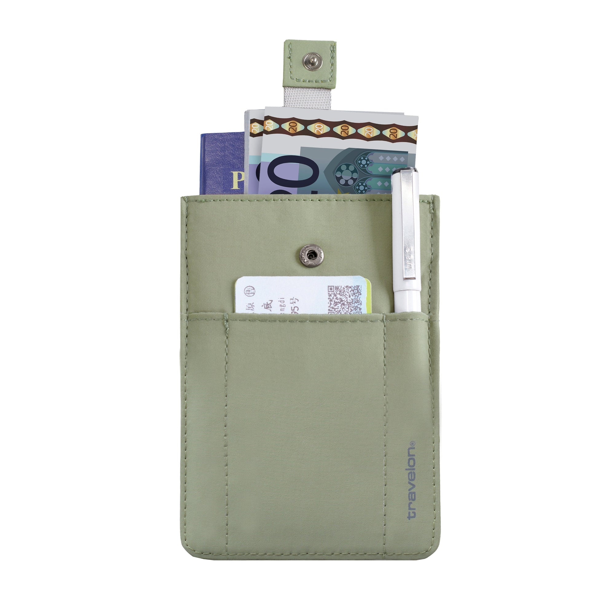 Travelon Passport Case Moss Travelon RFID Blocking Pull-Up Passport Holder