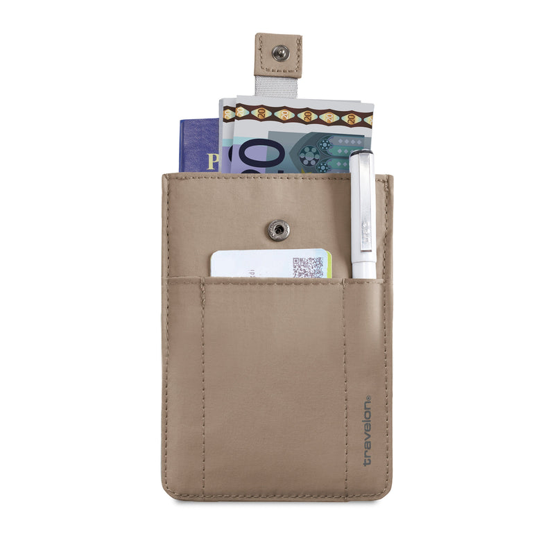 Travelon Passport Case Sable Travelon RFID Blocking Pull-Up Passport Holder