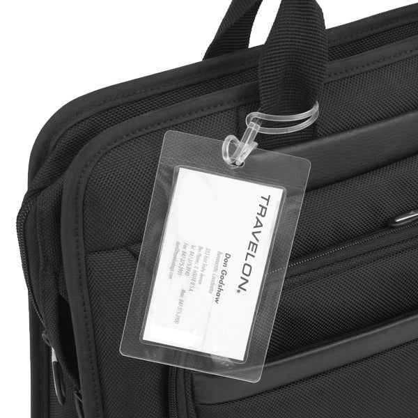 Travelon Travel Accessories Clear Travelon Set of 3 Self-Laminating Luggage Tags