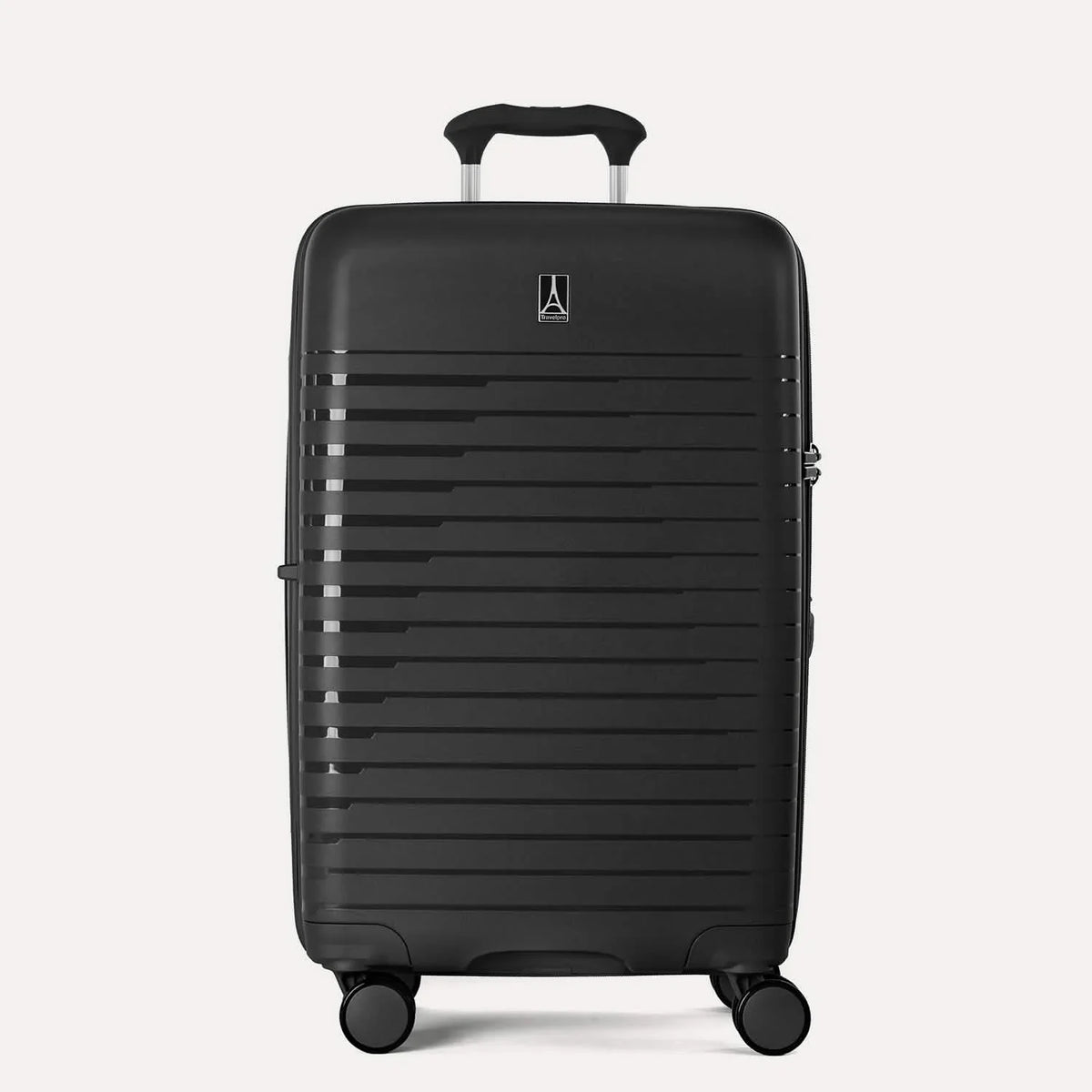 Travelpro Luggage Black Travelpro Optima Expandable Check-In Spinner Medium Luggage