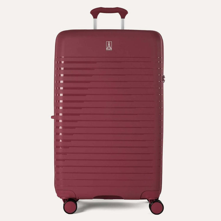 Travelpro Luggage Tibetan Red Travelpro Optima Expandable Check-In Spinner Large Luggage
