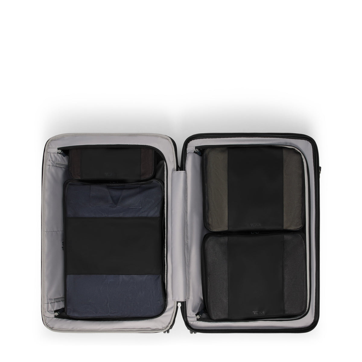 Tumi Luggage Black Textured Tumi Ventra Medium Expandable Checked Luggage