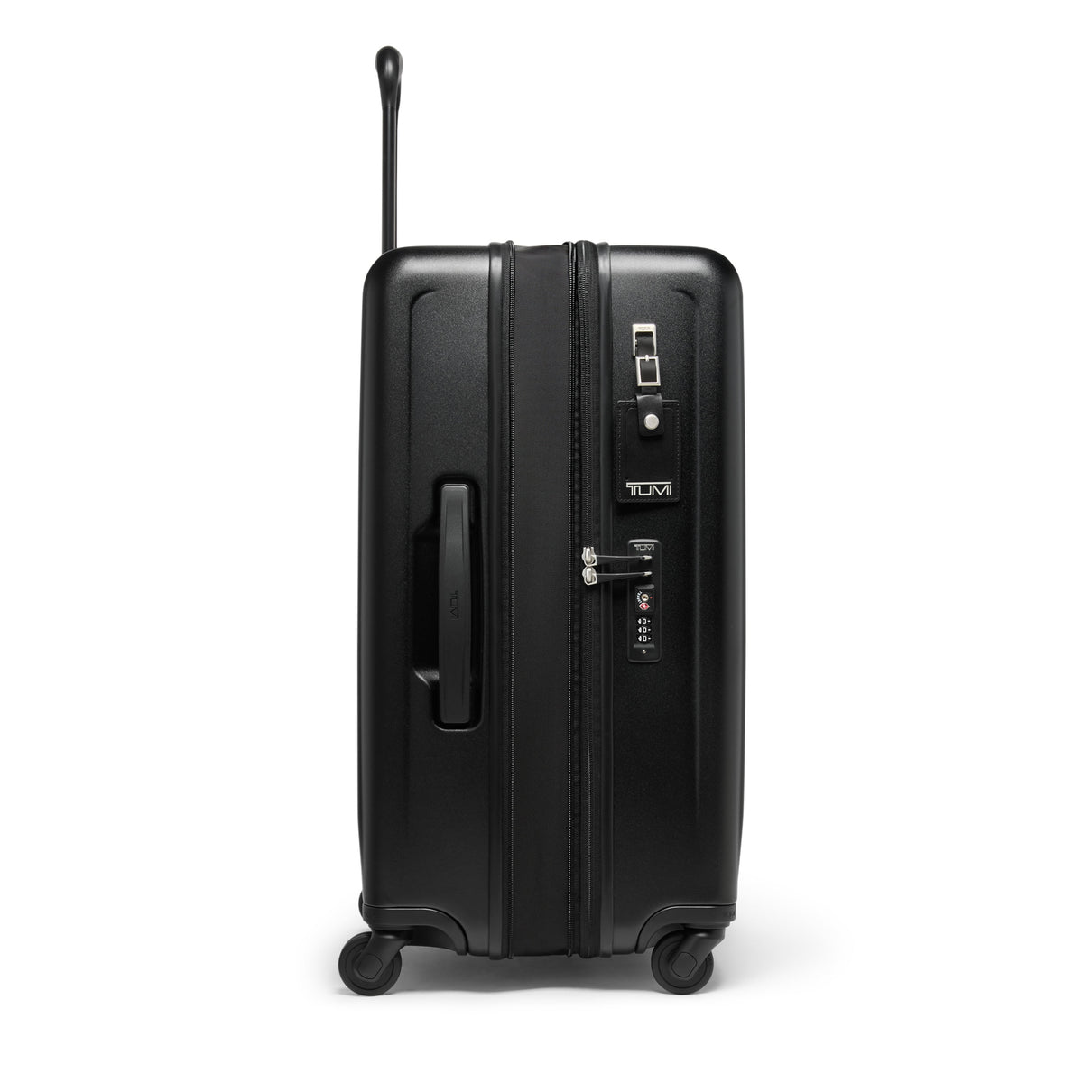 Tumi Luggage Black Textured Tumi Ventra Medium Expandable Checked Luggage