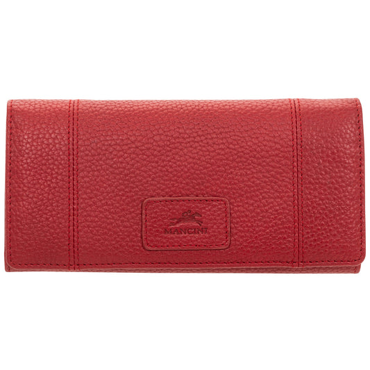 Mancini PEBBLE RFID Trifold Wallet - Red