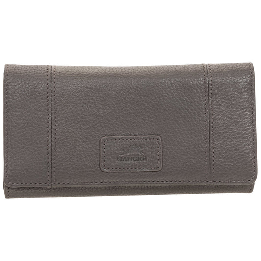 Mancini PEBBLE RFID Trifold Wallet - Grey