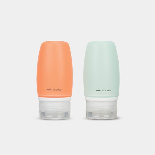 Travelon Set of 2 - 2oz Smart Tubes - Orange/Blue