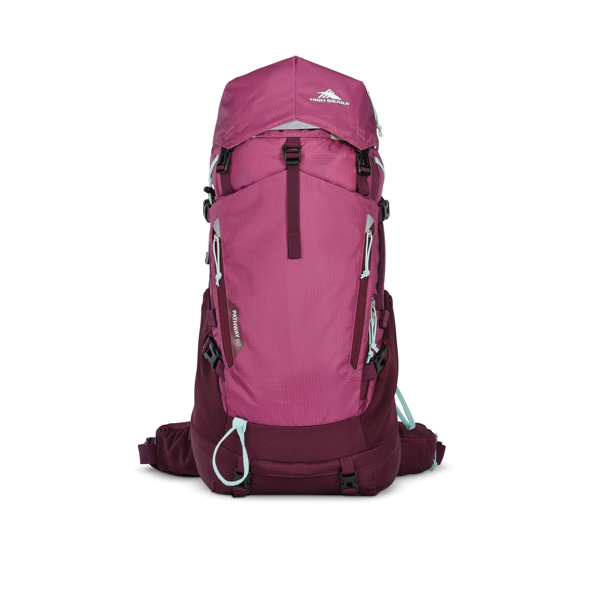 High Sierra Pathway 2.0 Womens Frame Pack 60L Backpack - Berry/Maroon