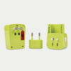 Travelon Worldwide Adapter and USB Charger - Lime