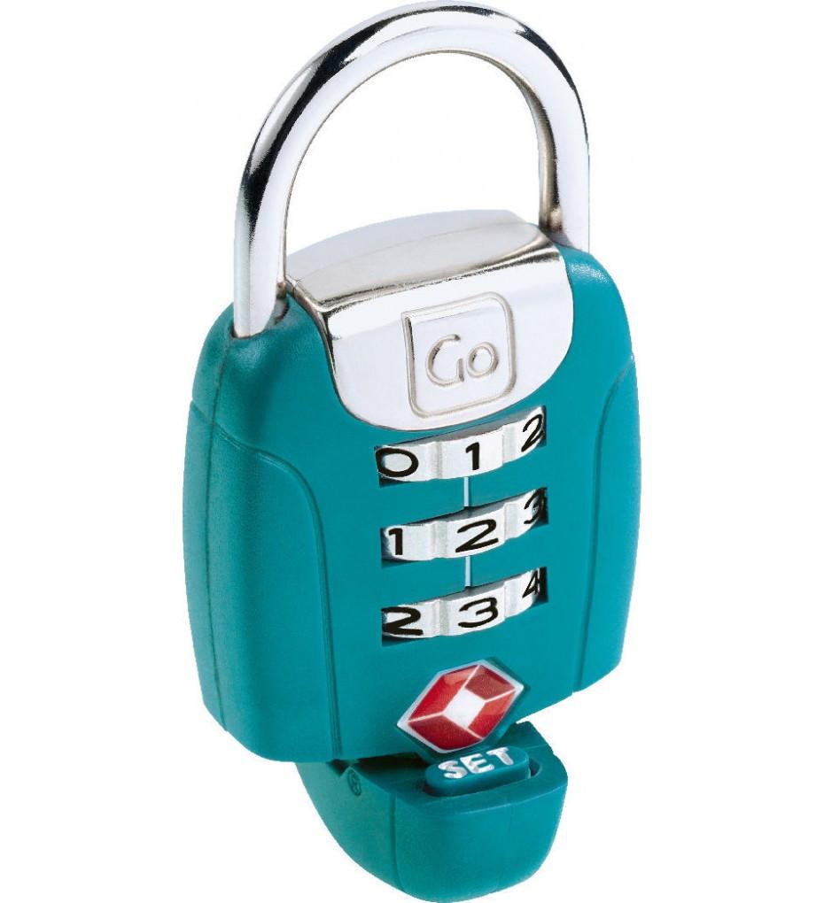 Go Travel Twist'n'Set Combination TSA Lock - Turquoise