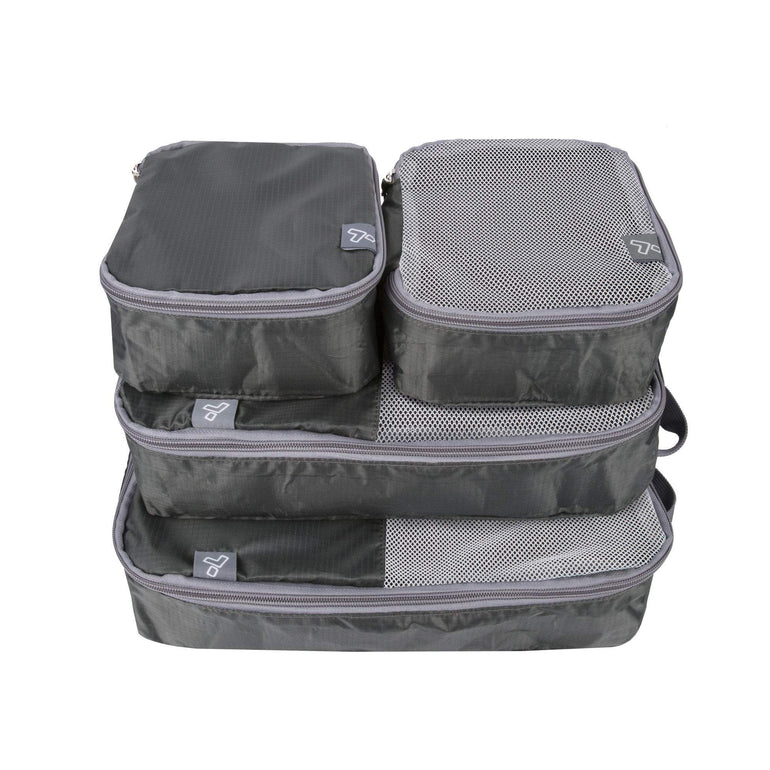 Travelon Set of 4 Soft Packing Organizers - Charcoal