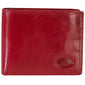Mancini EQUESTRIAN-2 Men’s RFID Secure Center Wing Wallet with Coin Pocket - Red