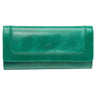 Mancini South Beach RFID Secure Trifold Wallet - Green
