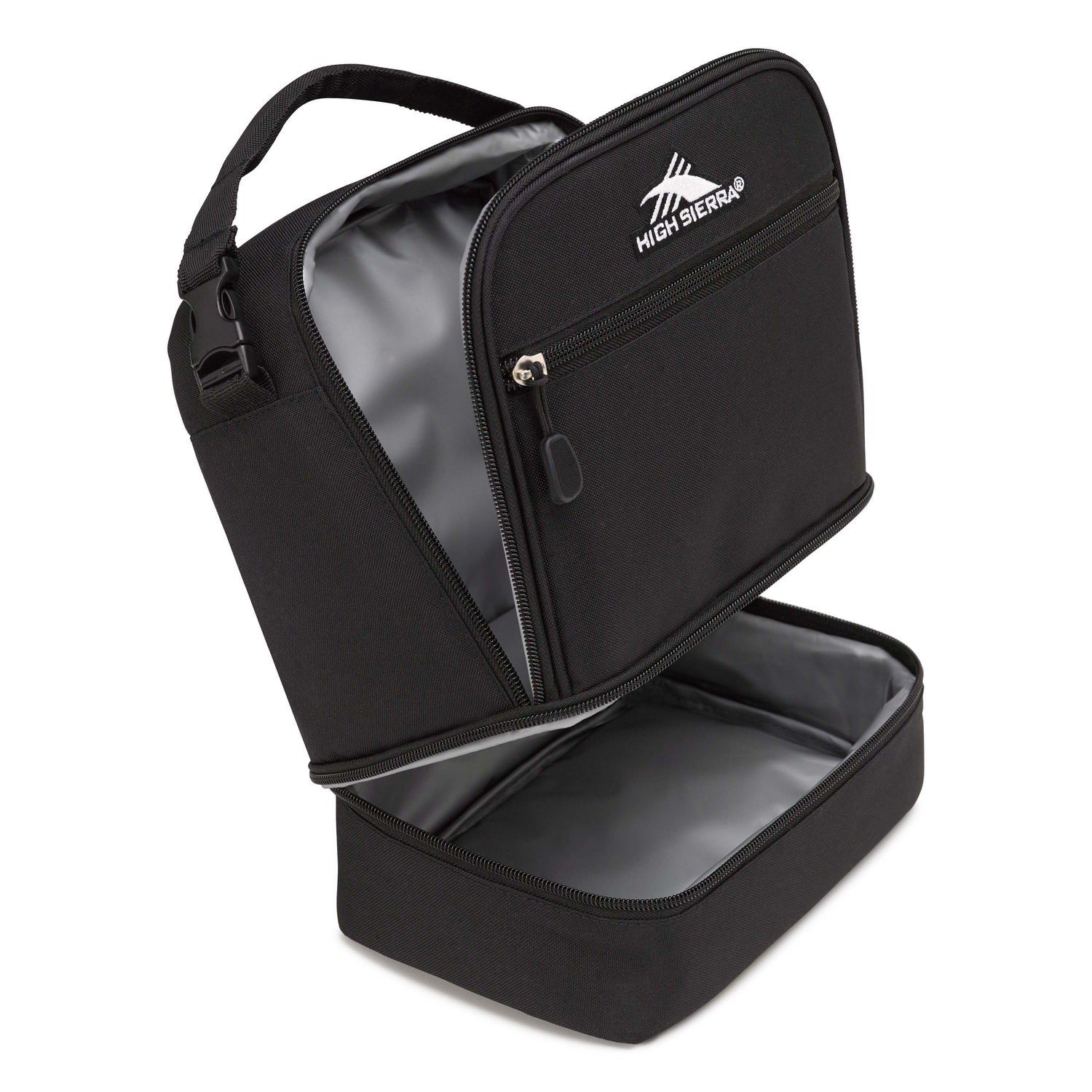 High Sierra Stacked Compartment Lunch Bag - Black