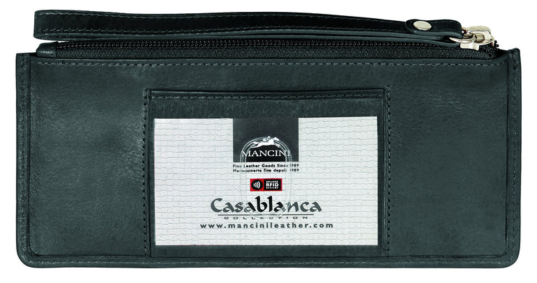 Mancini CASABLANCA Collection Ladies’ “ Wristlet” (RFID Secure)