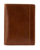 Mancini CASABLANCA Collection Men’s Unique Vertical Wing Wallet (RFID Secure) - Cognac