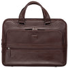 Mancini MILAN Triple Compartment Briefcase for 15.6” Laptop / Tablet - Brown