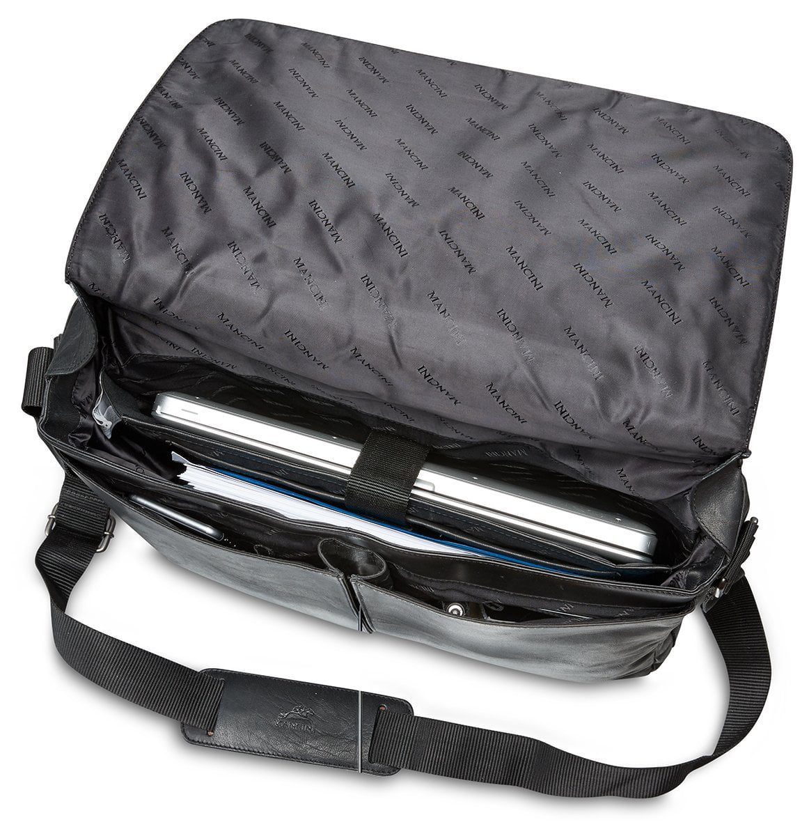 Mancini BUFFALO Messenger Bag for 15'' Laptop / Tablet 