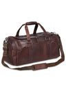 Mancini Buffalo Collection Leather Duffle Bag - Brown
