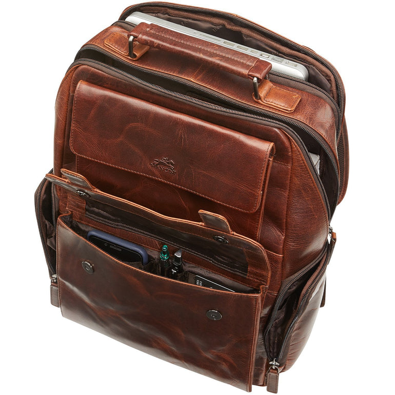 Mancini BUFFALO Backpack with RFID Secure Pocket for 15.6” Laptop 