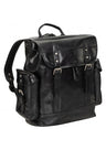 Mancini Buffalo Collection Leather Backpack for 15.6” Laptop and Tablet