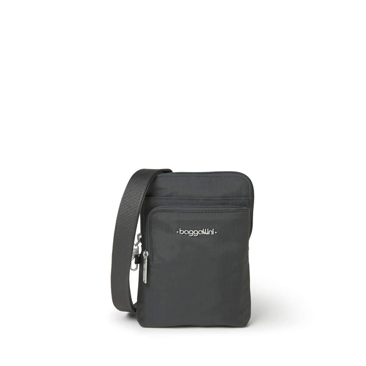 Baggallini Anti-Theft Activity Crossbody Bag - Charcoal