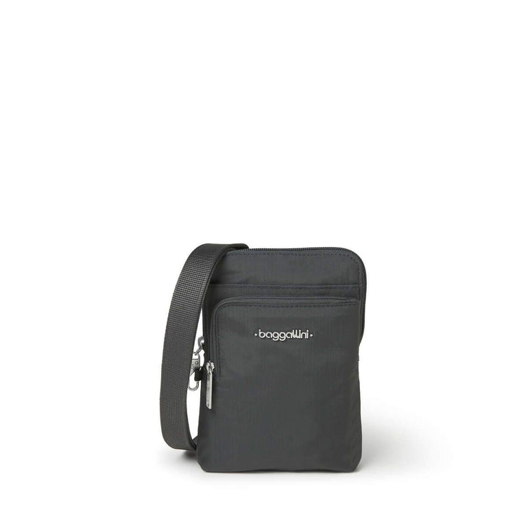 Baggallini Anti-Theft Activity Crossbody Bag - Charcoal