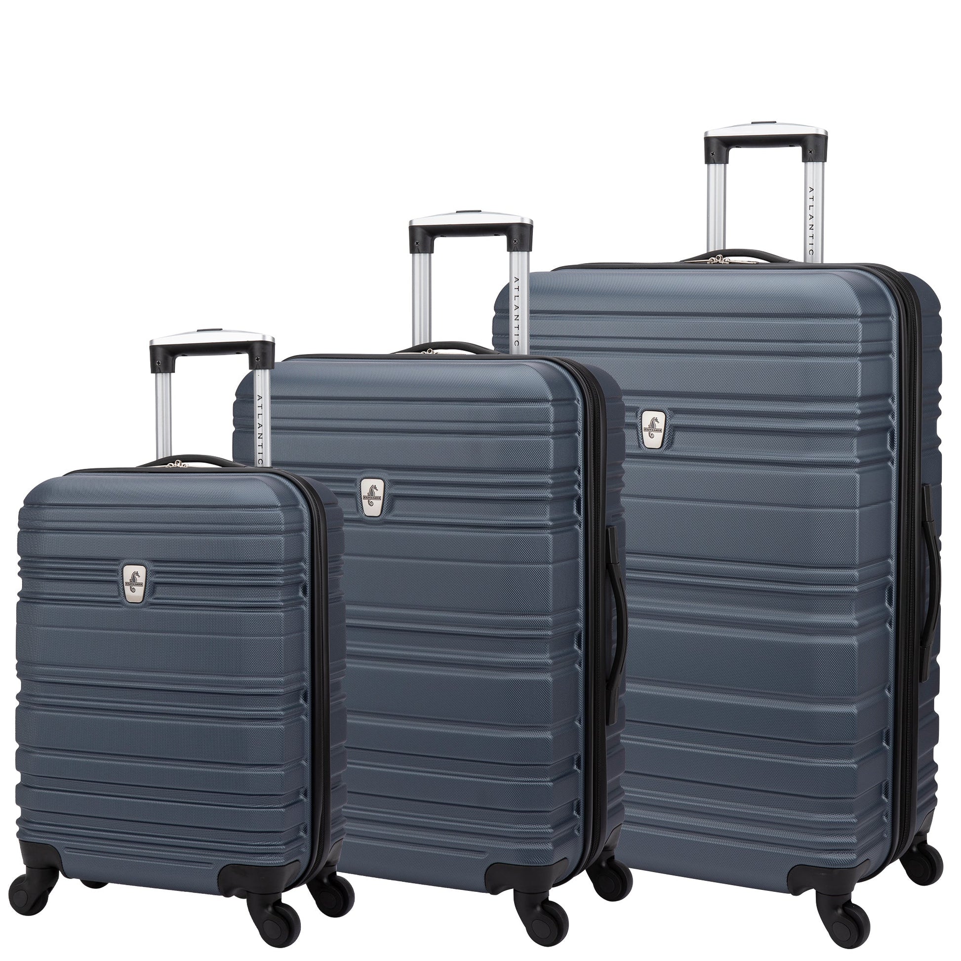 Atlantic Artistic Collection Expandable Spinner Luggage Set - Steel Blue