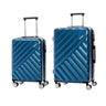 American Tourister Crave Collection Ensemble de 2 valises extensibles spinner (bagage de cabine et valise moyenne) - Bleu