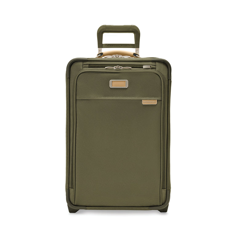 Briggs & Riley NEW Baseline Essential 2-Wheel Carry-On Luggage - Olive