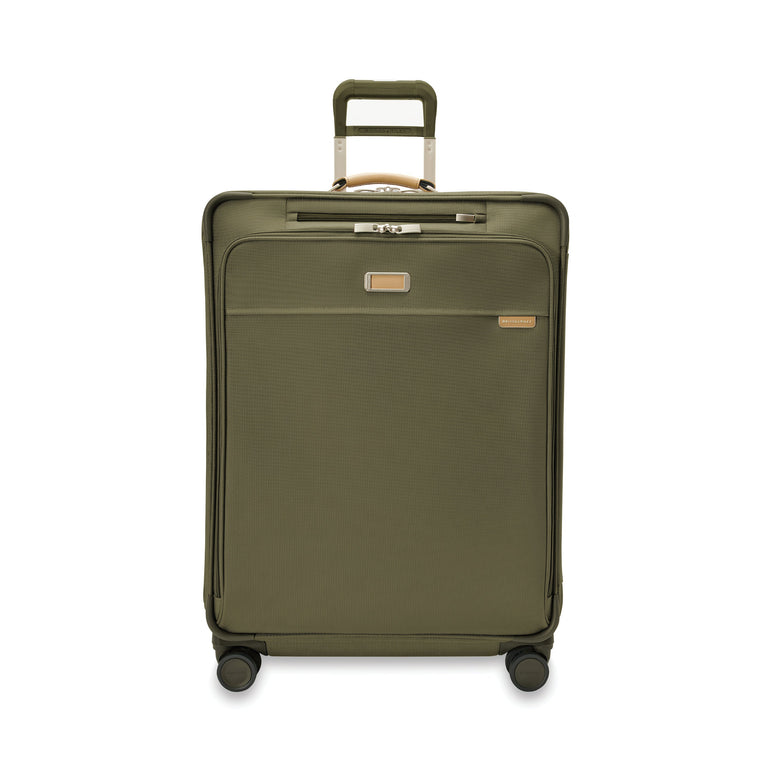 Briggs & Riley NEW Baseline Large Expandable Spinner Luggage - Olive