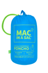 Mac In A Sac Packable Waterproof Unisex Poncho - Neon Blue