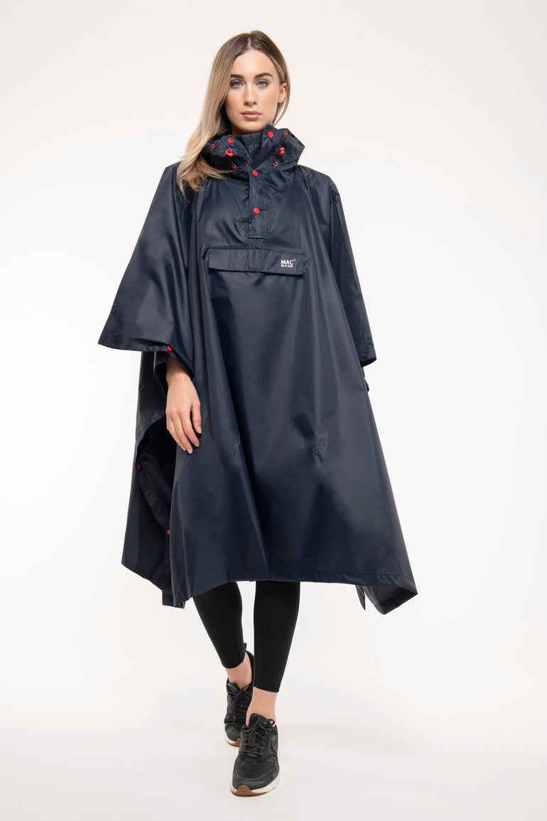 Mac In A Sac Packable Waterproof Unisex Poncho - Navy