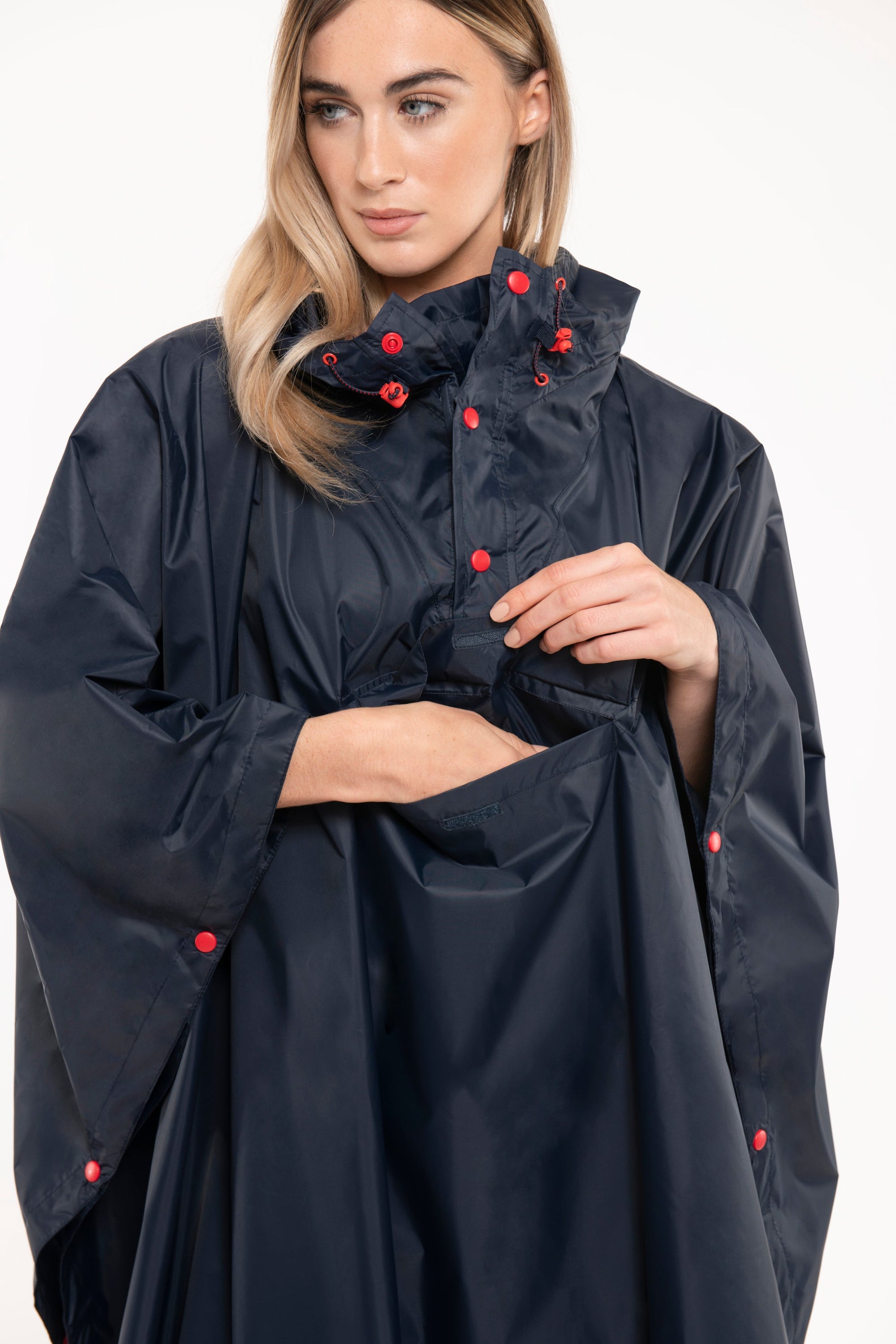Mac In A Sac Packable Waterproof Unisex Poncho - Navy