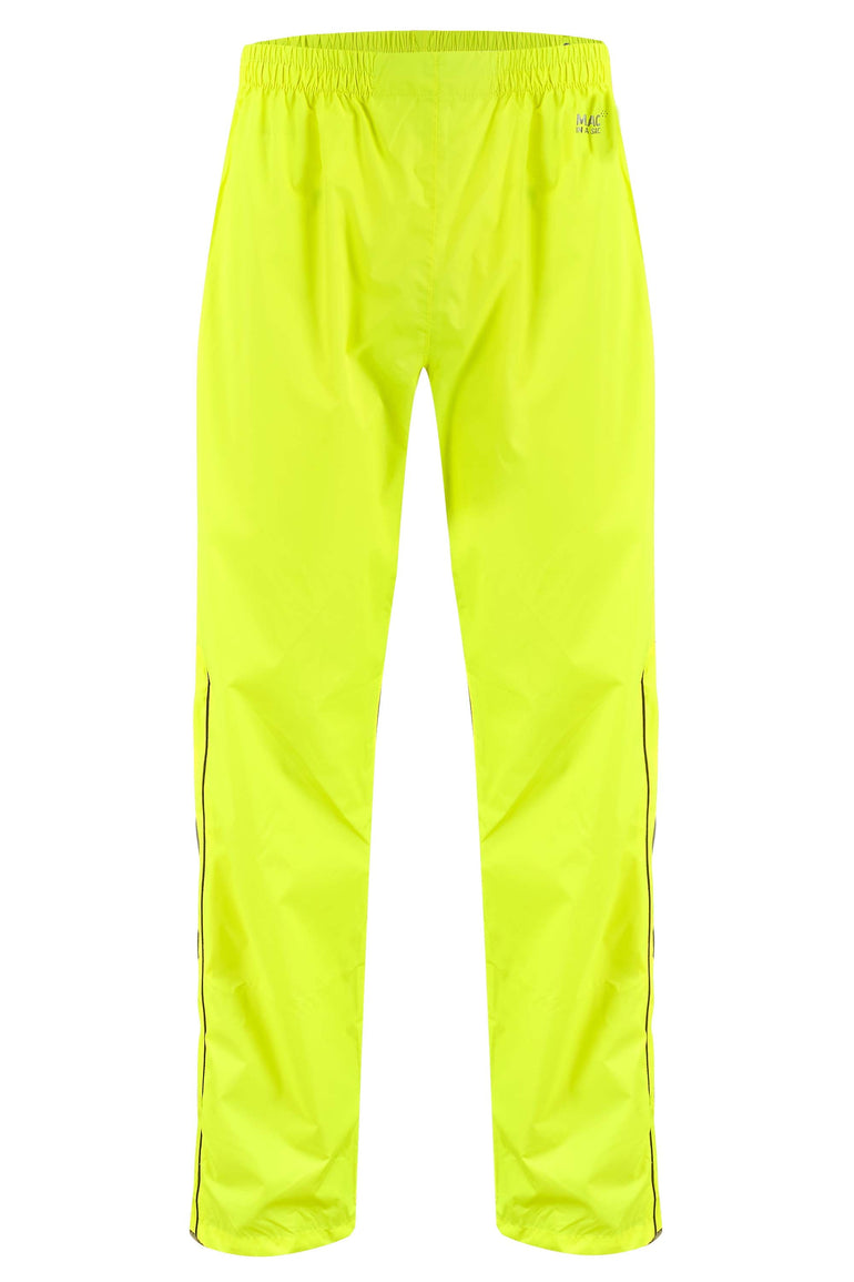 Mac In A Sac Full Zip 2 Packable Overtrouser - Neon Yellow