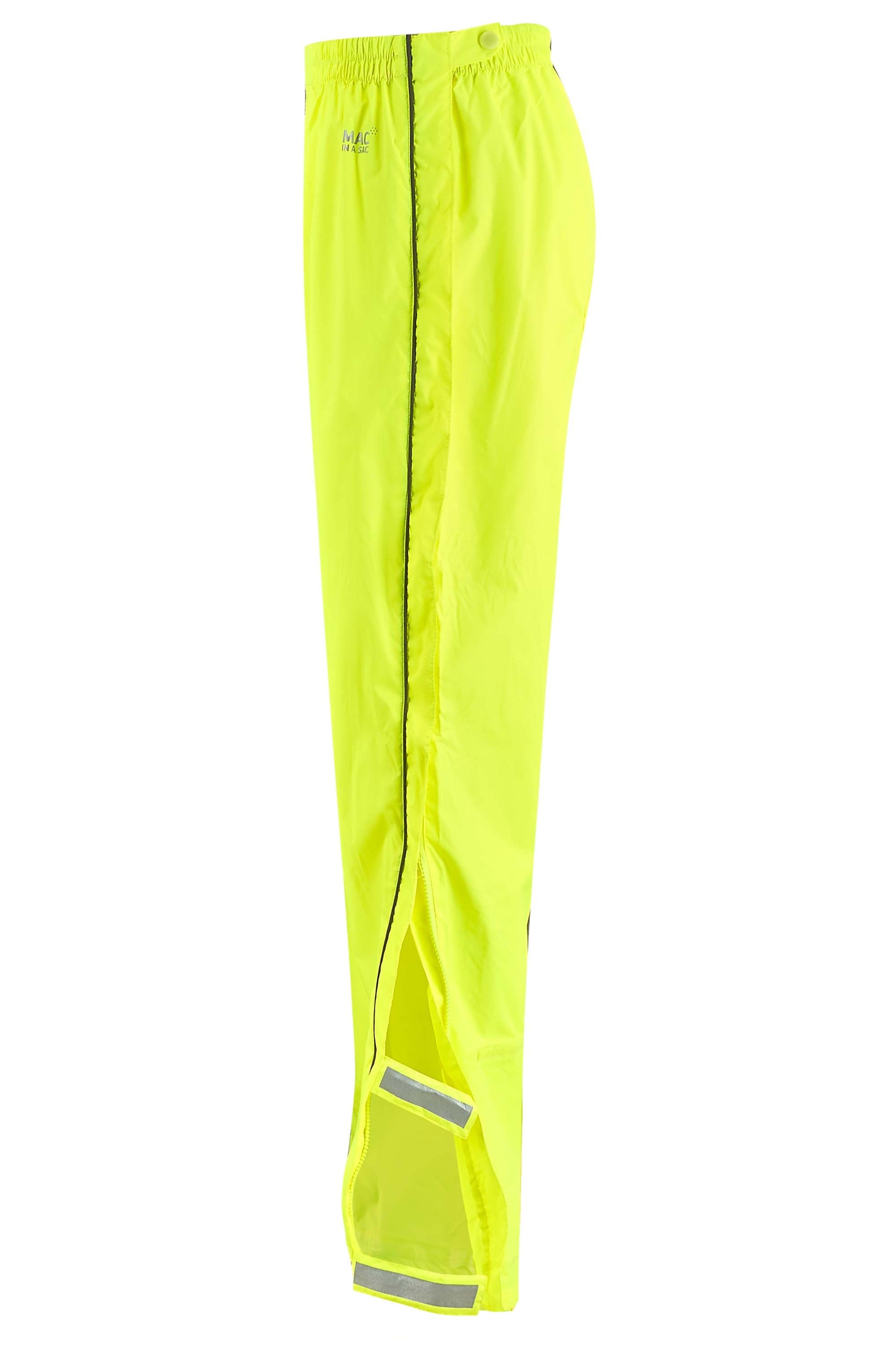 Mac In A Sac Full Zip 2 Packable Overtrouser - Neon Yellow