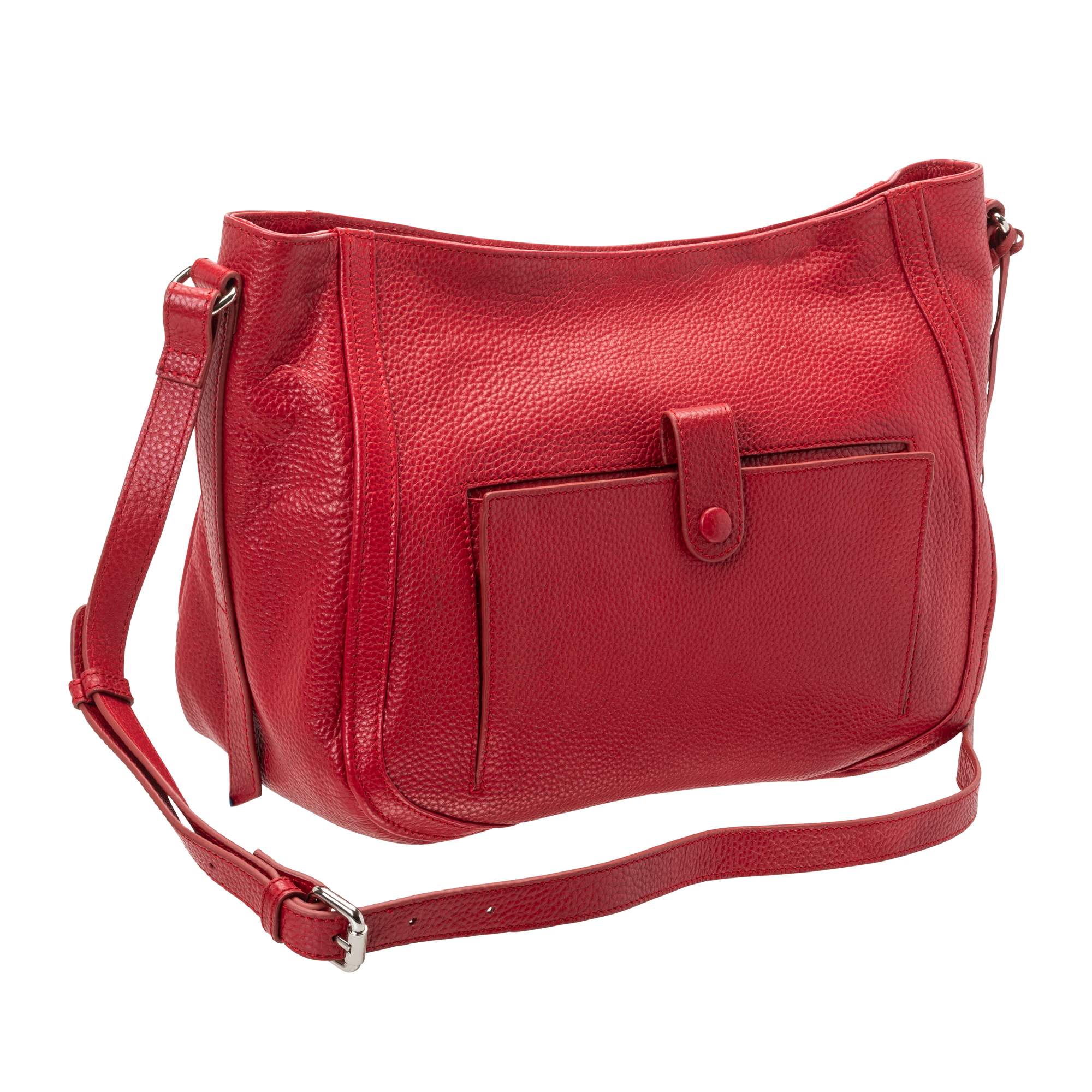 Mancini Pebbled Sophia Sac à Bandoulire en Cuir