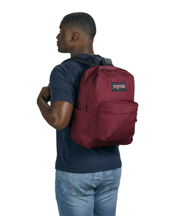 JanSport SuperBreak Plus Laptop Backpack - Russett Red