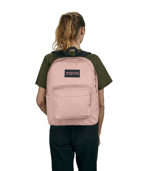 JanSport SuperBreak Plus Laptop Backpack - Misty Rose