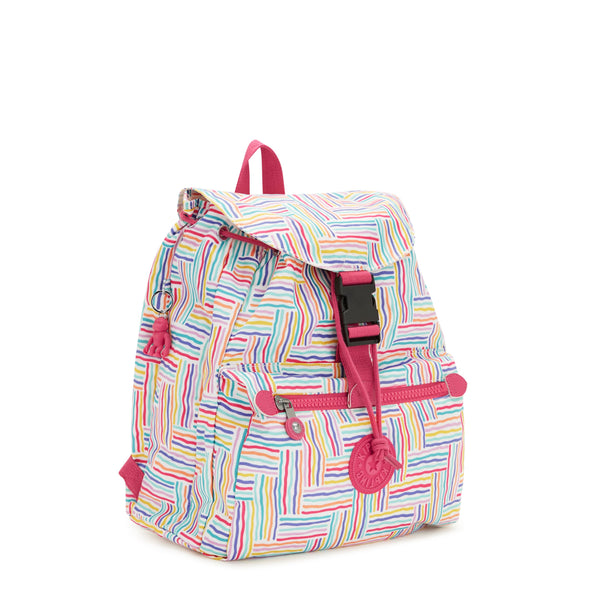Kipling Keeper Printed Backpack - Candy Lines