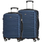 Mancini SAN MARINO 2 Piece Lightweight Spinner Luggage Set - Navy Blue