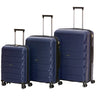 Mancini Melbourne Collection Expandable Polypropylene Spinner Luggage - Navy