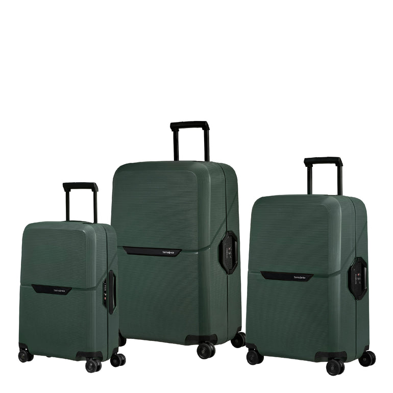 Samsonite Magnum ECO 3 Piece Spinner Luggage Set - Forest Green