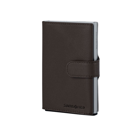 Samsonite Alufit Slide-Up Wallet - Dark Brown